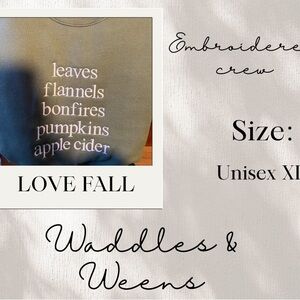 Embroidered Unisex Crewneck Sweatshirt